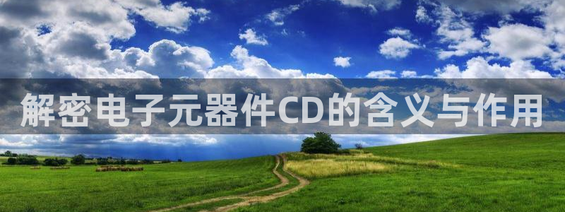 解密电子元器件CD的含义与作用