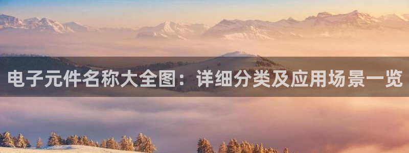 可以试玩的pg电子网站体验金：电子元件名称大全图：详细分类及应用场景一览