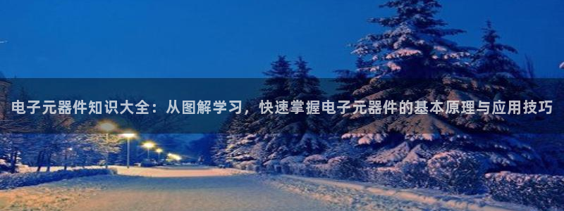 pg电子游戏软件有哪些免费：电子元器件知识大全：从图解学习，快速掌握电子元器件的