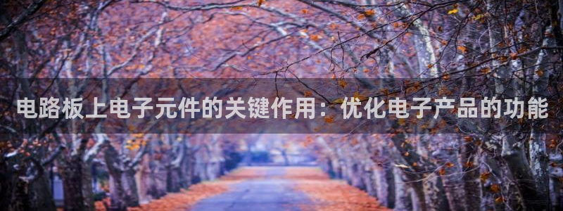 pg电子模拟器是什么东西啊知乎：电路板上电子元件的关键作用：优化电子产品的功能