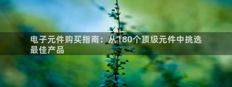 pg麻将胡了试玩平台：电子元件购买指南：从180个顶级元件中挑选
最佳产品