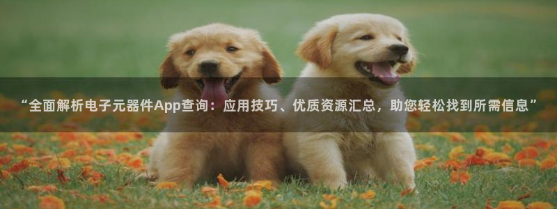 pg电子试玩app怎么下载：“全面解析电子元器件App查询：应用技巧、优质资源汇