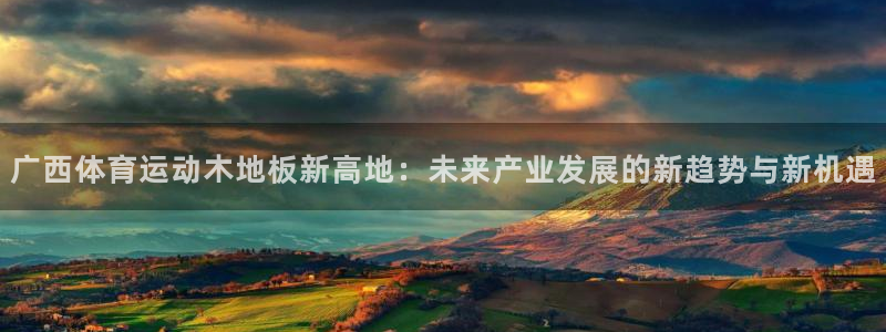 中欧体育ac米兰：广西体育运动木地板新高地：未来产业发展的新趋势与新机遇