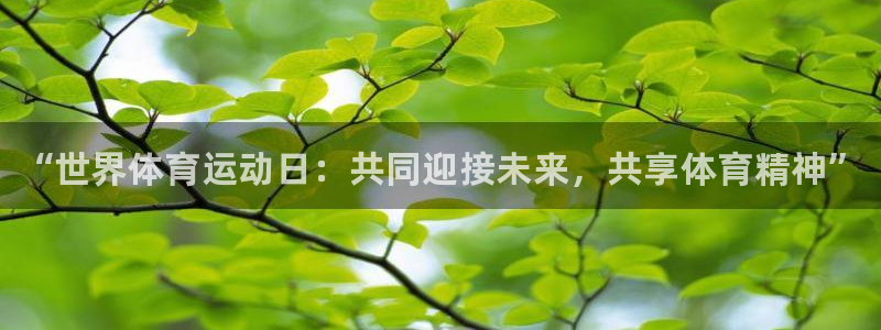 中欧体育网址：“世界体育运动日：共同迎接未来，共享体育精神”