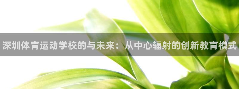 zoty中欧体育网址多少：深圳体育运动学校的与未来：从中心辐射的创新教育模式